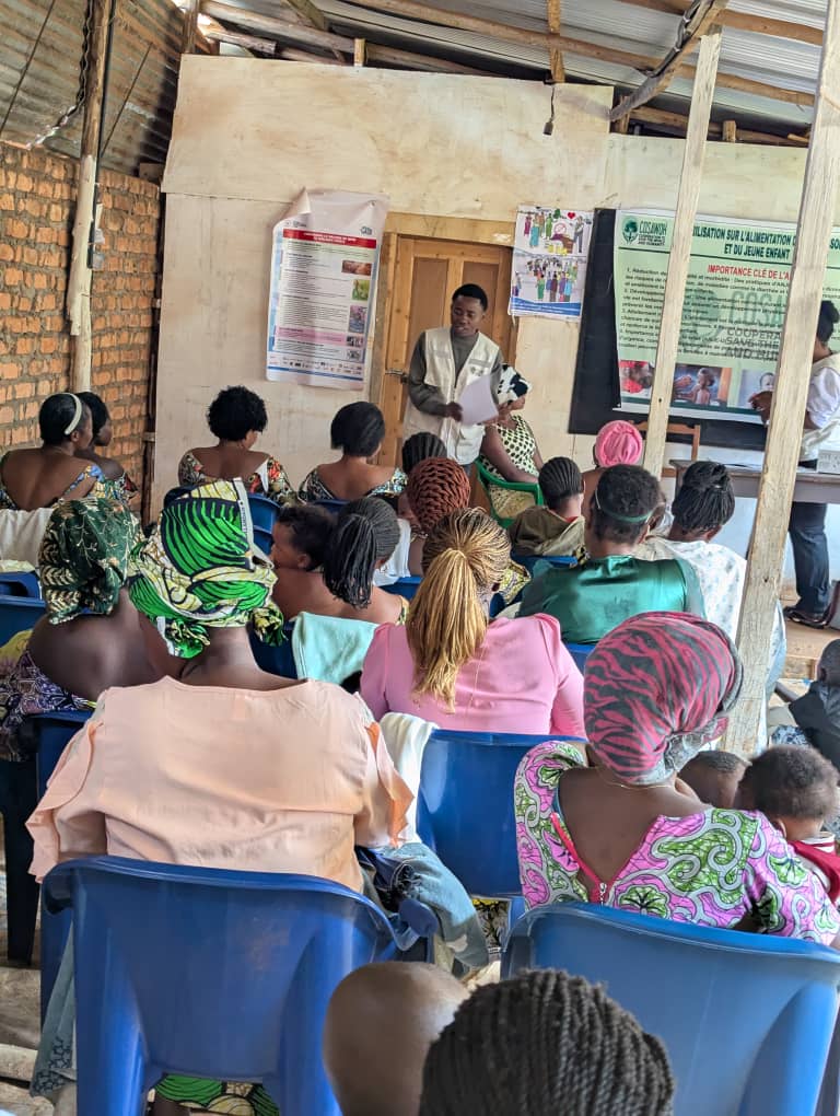 Kabare/Nyantende : COSAWOH sensibilisation sur l’alimentation du nourrisson et du jeune enfant (0-5 ans)