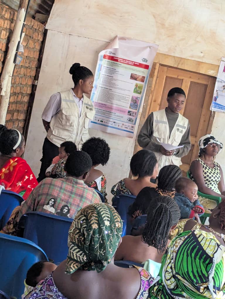 Kabare/Nyantende : COSAWOH sensibilisation sur l’alimentation du nourrisson et du jeune enfant (0-5 ans)